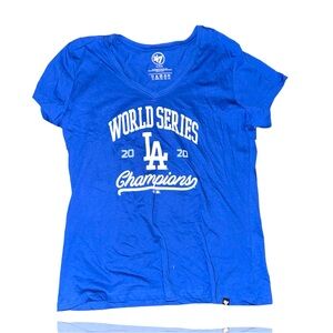 LA Dodgers World Series Champs 2020 Tee: New With Tags: Ohtani: Women’s XL: 47